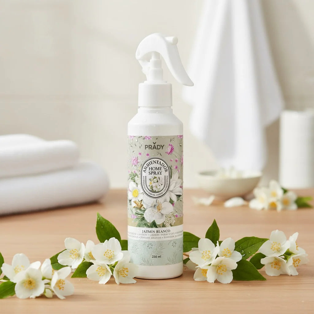 spray d'ambiance maison et tissu Jasmin Blanc 220ML - Prady  Marque: PRADY  Type: SPRAY D'AMBIANCE