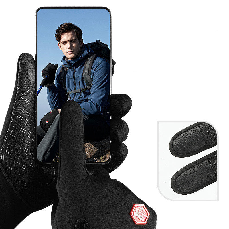 Cycling Male Winter Touch Screen Windproof Female Zipper Sports To Keep Warm