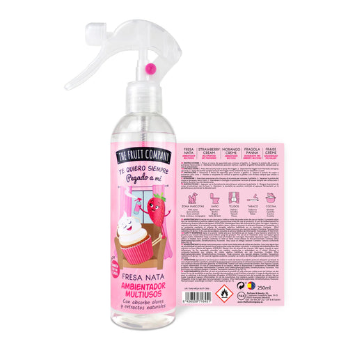 Spray d'Ambiance Maison & Tissu Fraise Chantilly 250ML - The Fruit Company  Marque: THE FRUIT COMPANY  Type: DÉSODORISANT