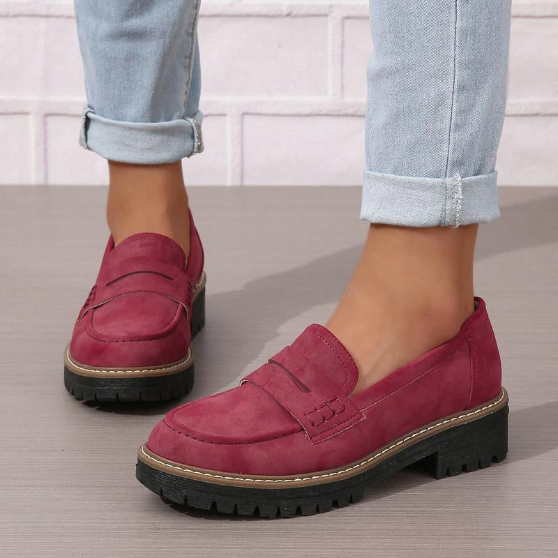 Fashion Casual Matte British Style Women's Shoes
