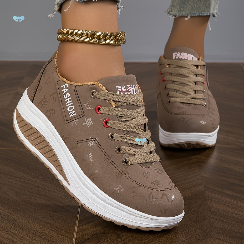 Casual Comfortable Low Top Platform Sneakers