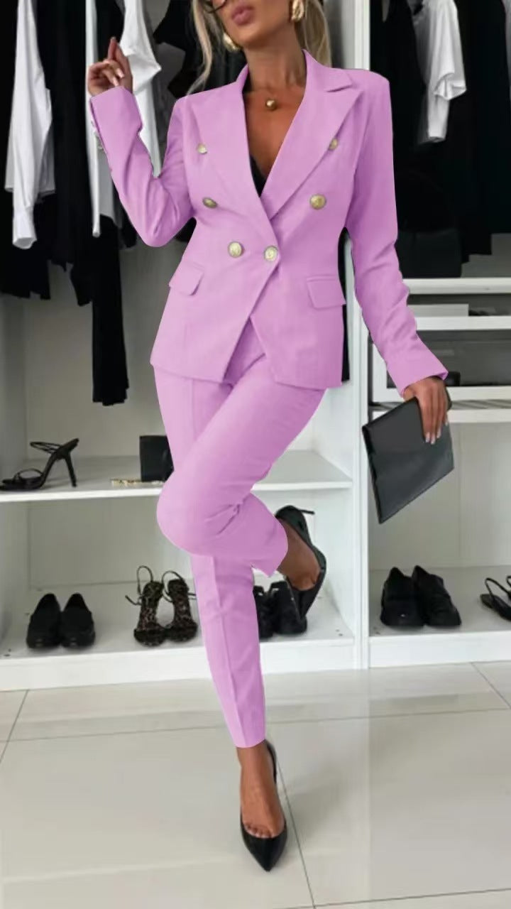 Pure Color All-matching Suit Independent Fashion Casual Pocket