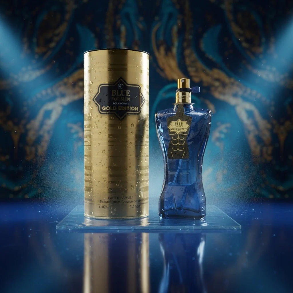 Parfum Blue For Men Gold Edition - Fragrance Couture  Marque: FRAGRANCE COUTURE  Type: EAU DE PARFUM