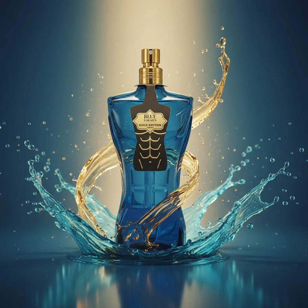Parfum Blue For Men Gold Edition - Fragrance Couture  Marque: FRAGRANCE COUTURE  Type: EAU DE PARFUM