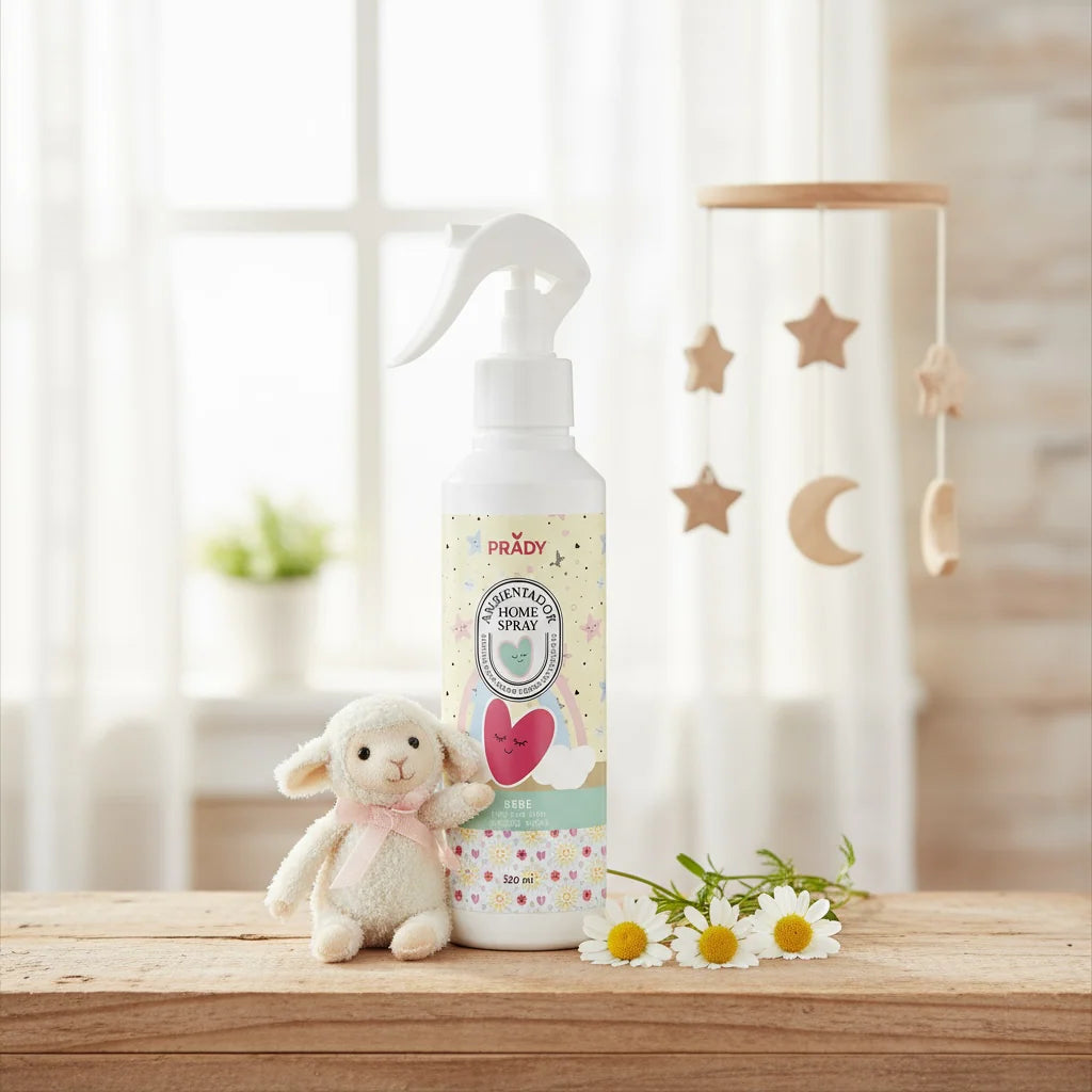 Spray d'Ambiance Maison et Tissu Chambre Bébé 220ML - Prady  Marque: PRADY  Type: SPRAY D'AMBIANCE
