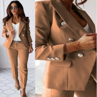Pure Color All-matching Suit Independent Fashion Casual Pocket