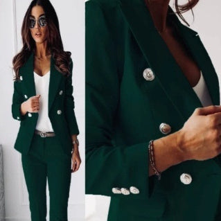 Pure Color All-matching Suit Independent Fashion Casual Pocket