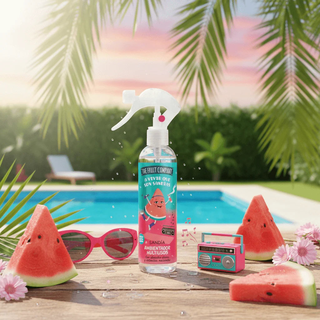 Spray Ambiance Maison & Tissu Pastèque 250ML -The Fruit Company  Marque: THE FRUIT COMPANY  Type: SPRAY D'AMBIANCE