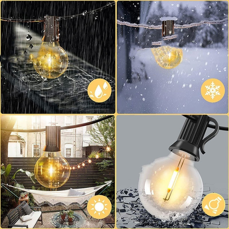 Outdoor G40 Lamp String Waterproof Globe Festival Led String Lights