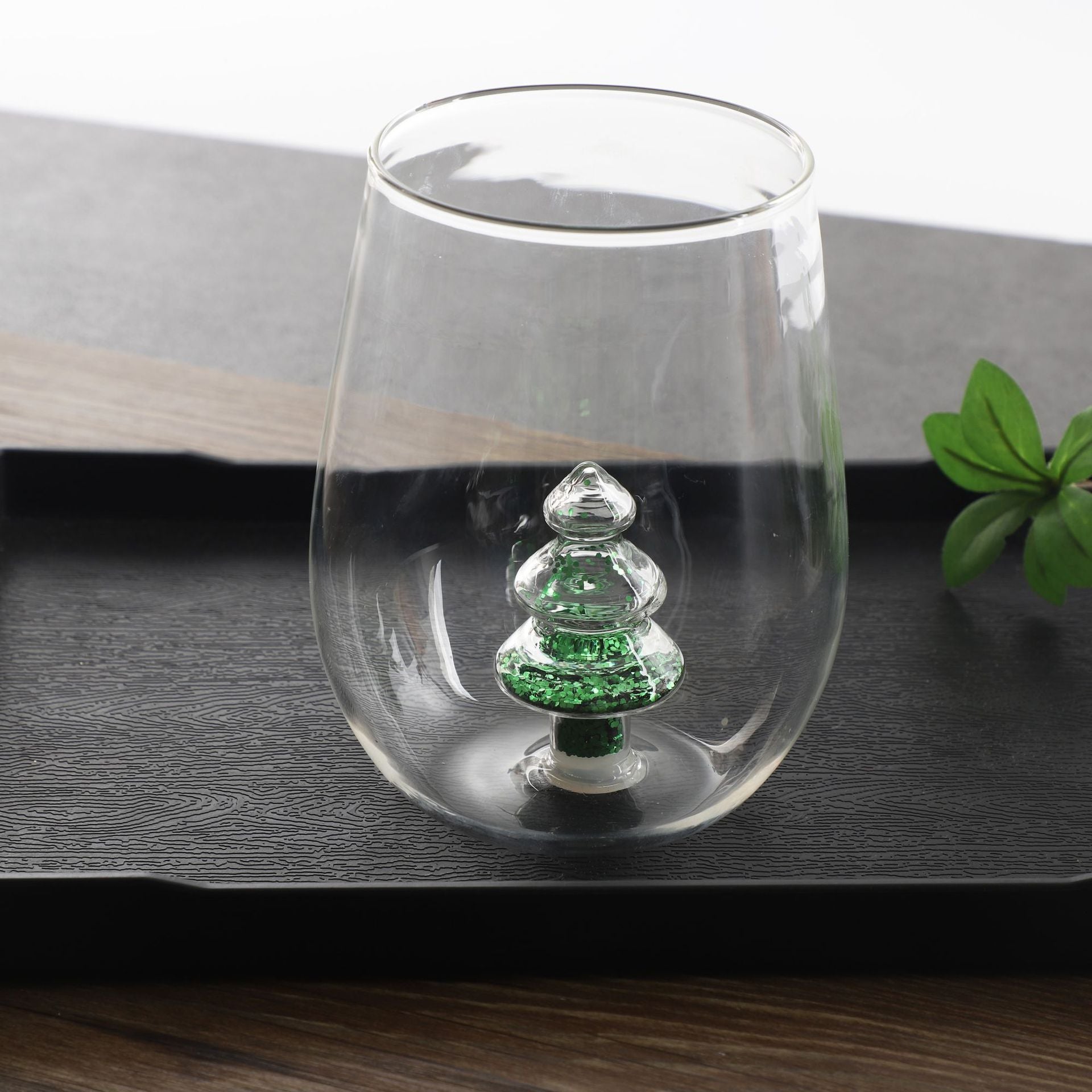 Creative High Borosilicate Glasses Christmas Tree