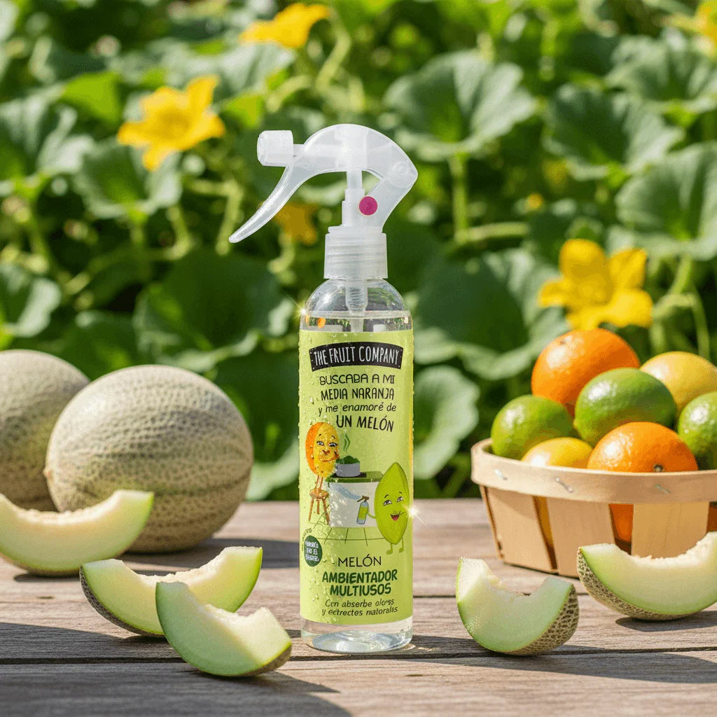 Spray désodorisant multi-Usage melon 250ml - The fruit company  Marque: THE FRUIT COMPANY  Type: DÉSODORISANT