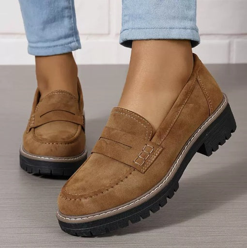 Fashion Casual Matte British Style Women's Shoes