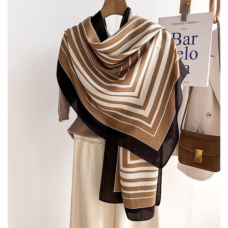 Color Matching Fashion Scarf Scarf Thin Warm Scarf Talma