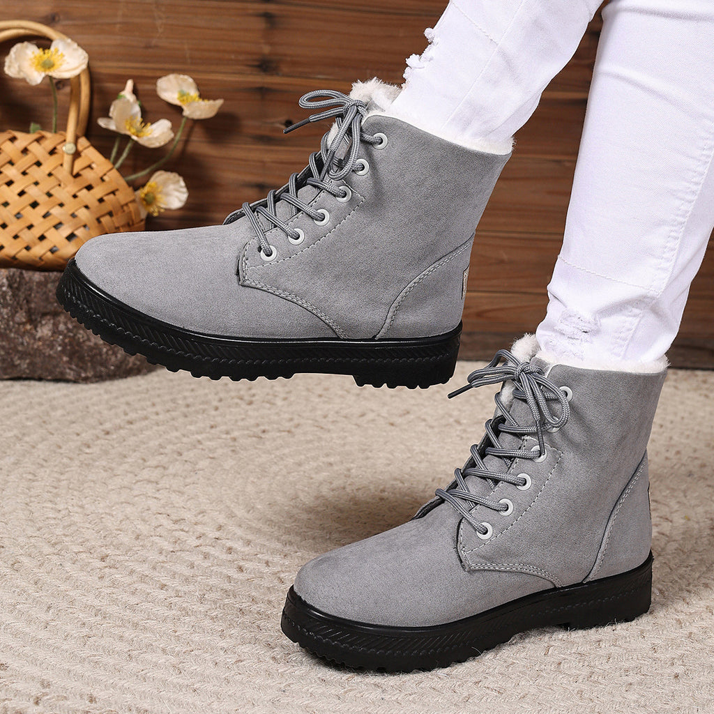 Women's Fashionable Waterproof High-top Cotton-padded Snow Boots