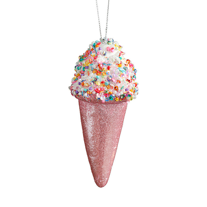 Creative Pendant Ice Cream Christmas Tree Decoration Small Hanging Pieces