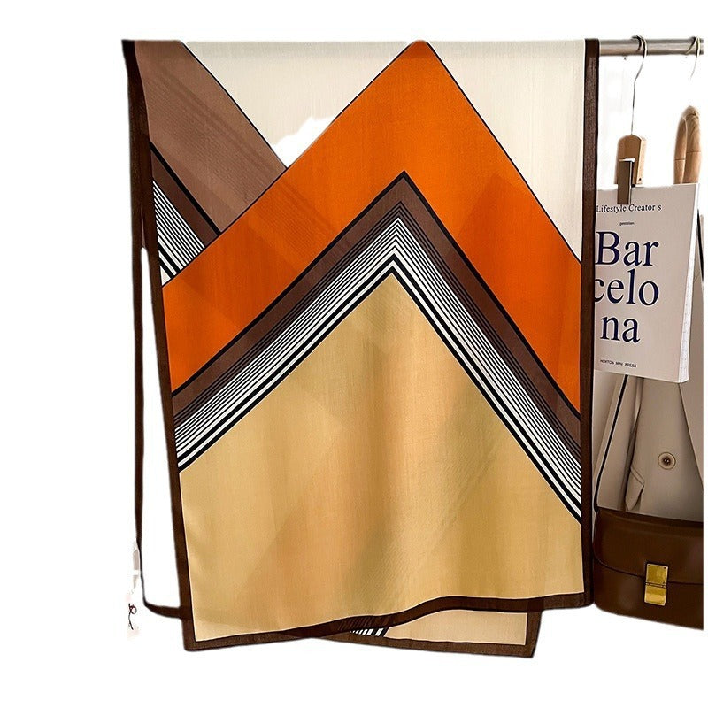 Color Matching Fashion Scarf Scarf Thin Warm Scarf Talma