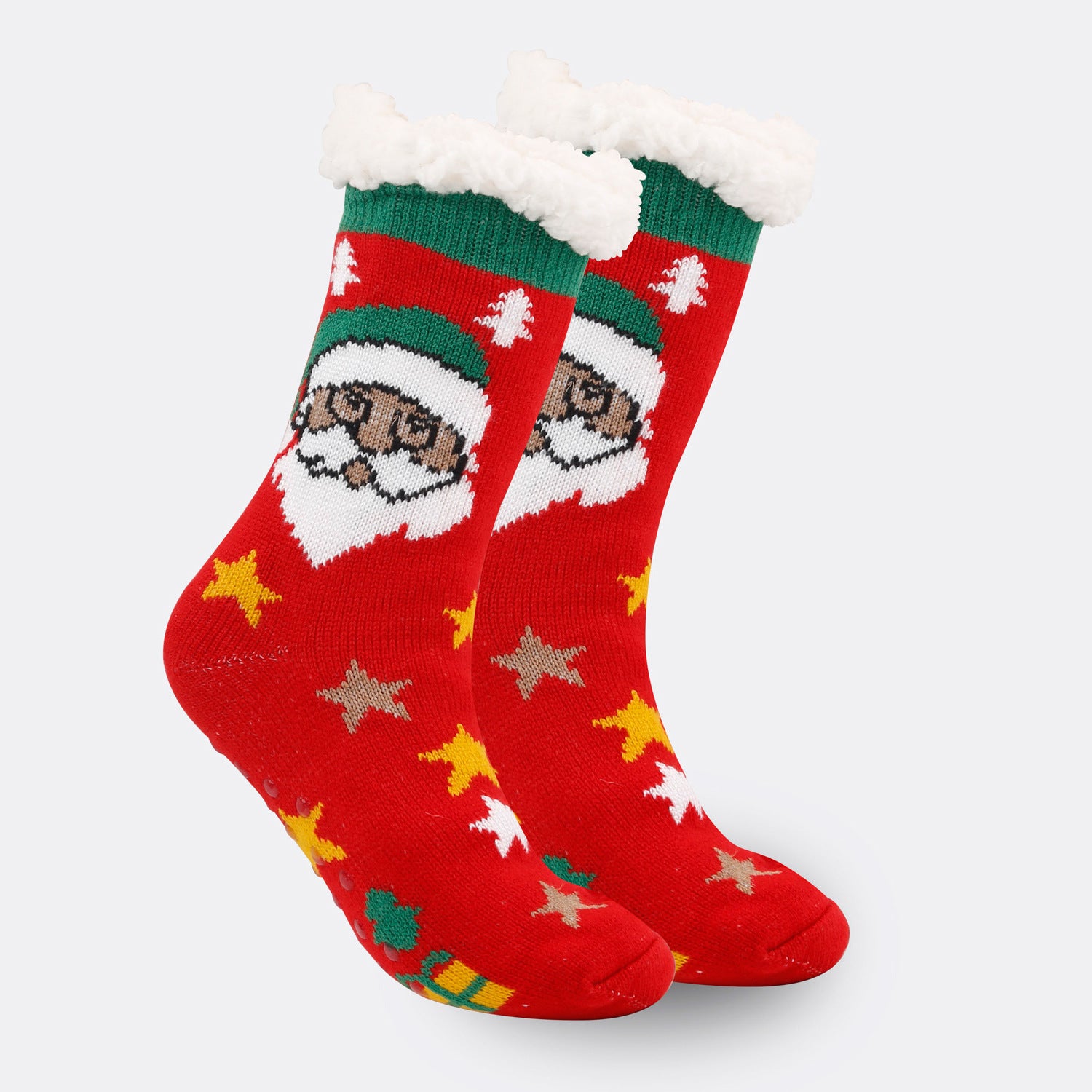 Christmas Women's Thickened Fleece-lined Room Socks