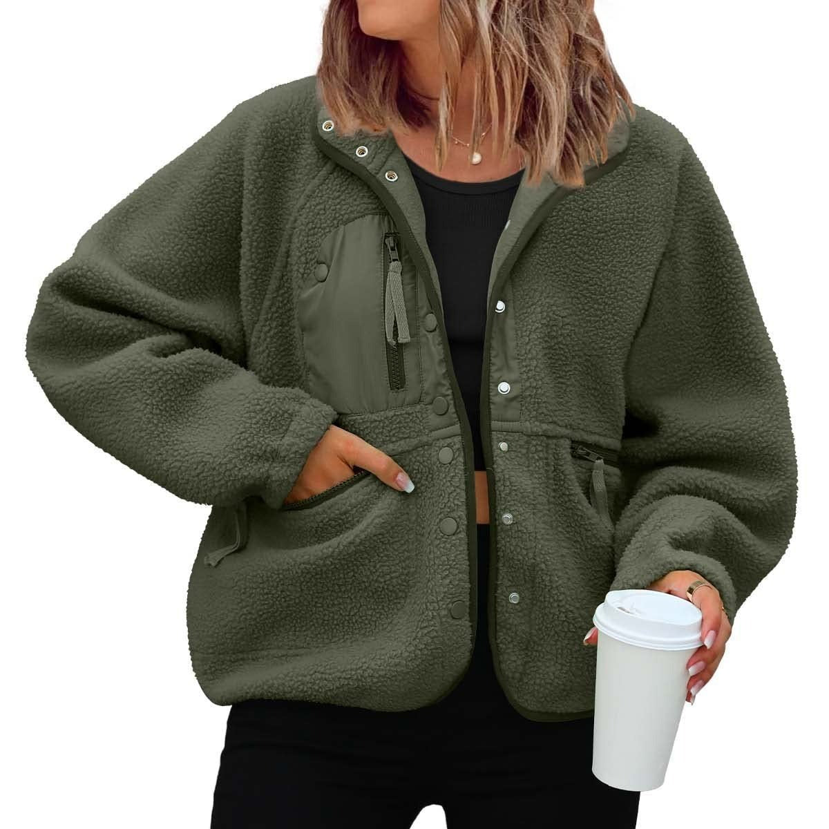 Polar Fleece Sports And Leisure Sweater Jacket Top