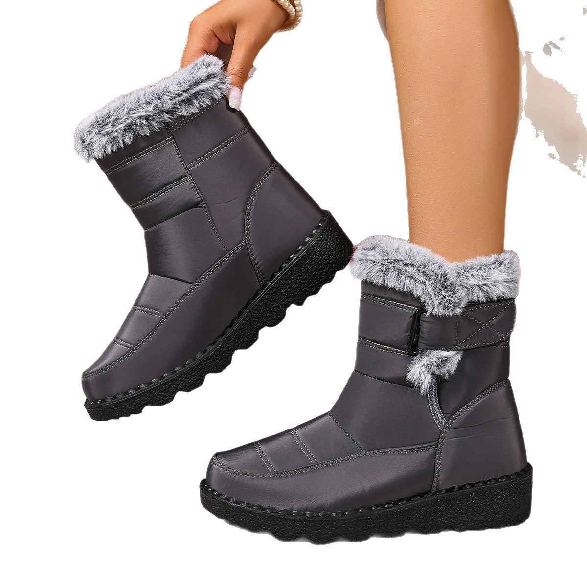 Women's Snow Boots Plus Size Wear-resistant Comfortable Warm Boots