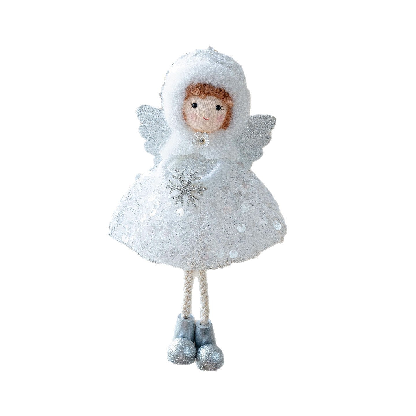 Christmas Winter Mesh Angel Big Eyes Girl Pendant